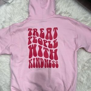 Treat People With Kindness Hoodie - Pink